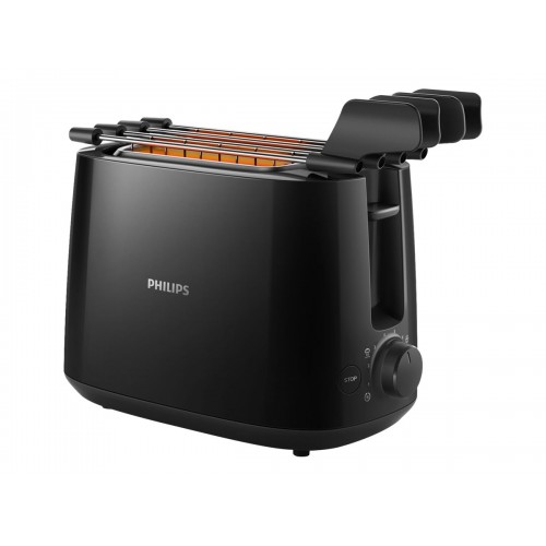 Philips Daily Collection Toaster HD2583/90 Number of slots 2 Housing material Plastic Black