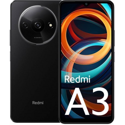 Redmi | A3 | Redmi A3 (Midnight Black) Dual SIM 6.71" IPS LCD 720x1600/2.2GHz&1.6GHz/64GB/3GB RAM/Android 14/microSDXC/WiFi,BT,4