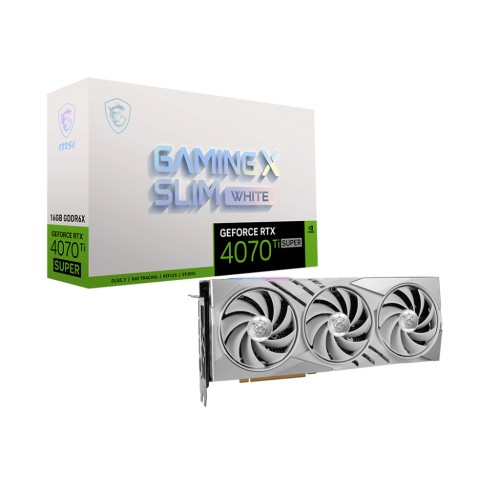 MSI | GeForce RTX 4070 Ti SUPER 16G GAMING X SLIM WHITE | NVIDIA | 16 GB | GeForce RTX 4070 Ti SUPER | GDDR6X | HDMI ports quant