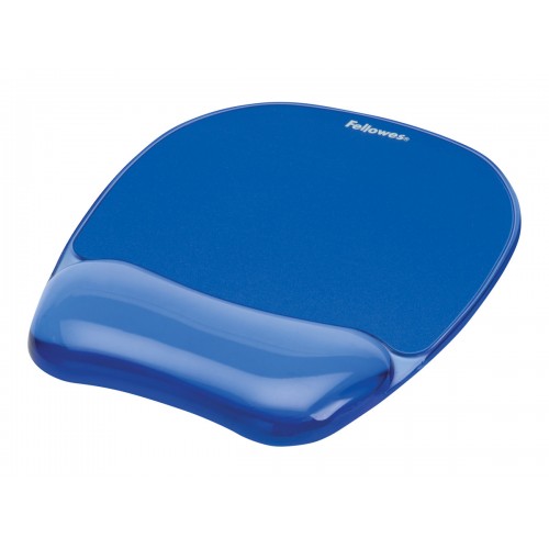 Fellowes Mouse pad with wrist support CRYSTAL, blue Fellowes