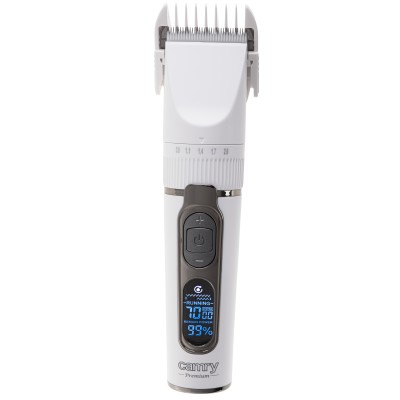 Camry | Hair Clipper with LCD Display | CR 2841 | Cordless | Number of length steps 6 | White/Brown