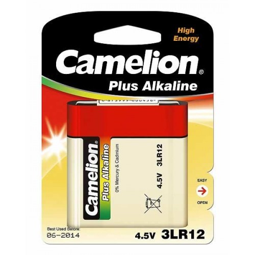 Camelion 4,5 V / 3LR12, plius šarminis, 1 vnt. Baterijos Camelion