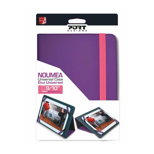 PORT DESIGNS Noumea Universal 10", violetinė, folio Planšetinių kompiuterių priedai PORT DESIGNS