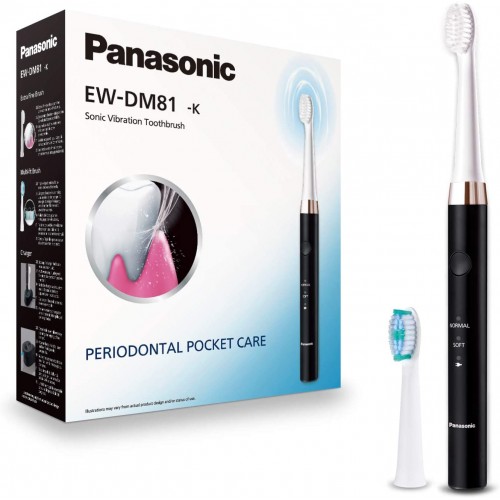 Panasonic elektrinis dantų šepetėlis EW-DM81-K503 Įkraunamas, Suaugusiesiems, Įtrauktų
