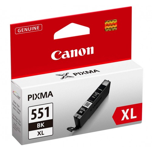 Canon CLI-551XL BK rašalo kasetė, juoda Spausdintuvų reikmenys Canon