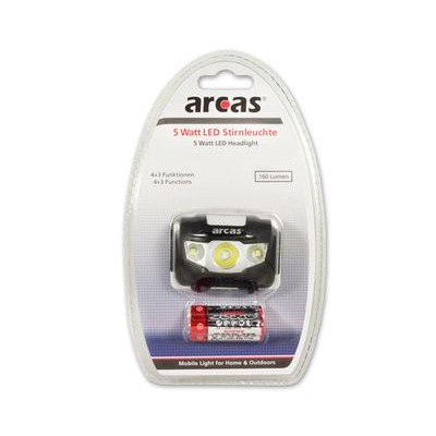 Arcas priekiniai žibintai ARC5 1 LED+2 prožektorių šviesos diodai, 5 W, 160 lm, 4+3 šviesos