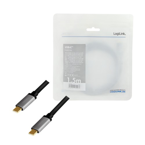 Logilink CUA0106 USB 2.0 Type-C kabelis USB 2.0 Type-C, Šis laidas idealiai tinka išoriniams