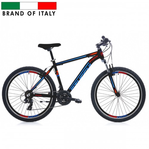 STUCCHI MTB dviratis, rato dydis 26 ", garantija 24 mėn., juoda / mėlyna Dviračiai, paspirtukai