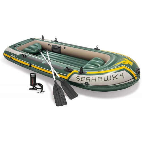 Intex Seahawk 4 valčių komplektas žalias, 351 x 145 x 48 cm Vandens sportas Intex