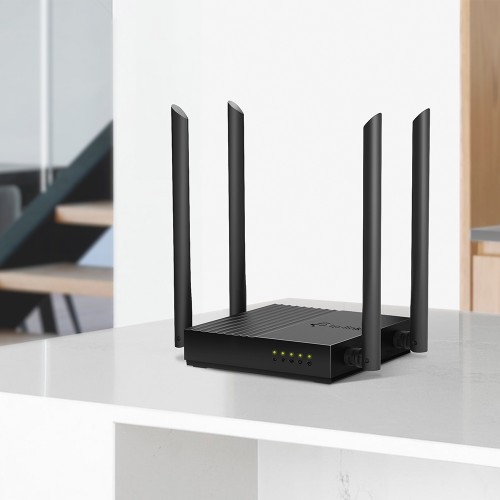 TP-LINK AC1200 Wireless MU-MIMO Wi-Fi Router Archer C64 802.11ac, 867+400 Mbit/s, Ethernet LAN