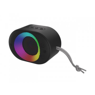 aud garsiakalbiai Aurora Mini 7 W, atsparus vandeniui, Bluetooth, RGB, nešiojamas, juodas, 90