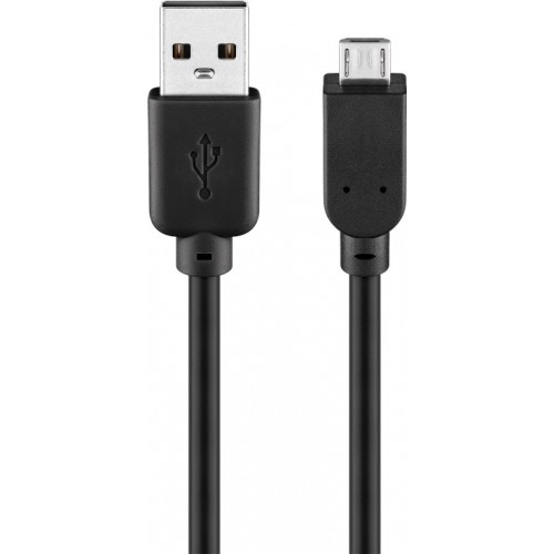 Goobay USB 2.0 Hi-Speed“ kabelis 93918 1 m, USB 2.0 mikro kištukas (B tipas), USB 2.0 kištukas