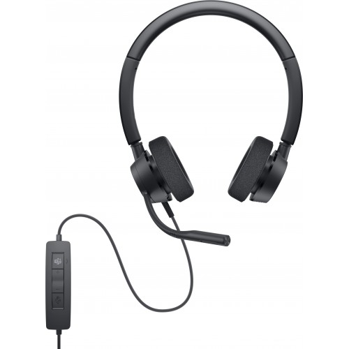 Dell Pro“ stereofoninės ausinės WH3022 4 PIN A tipo USB Ausinės ir ausinukai Dell