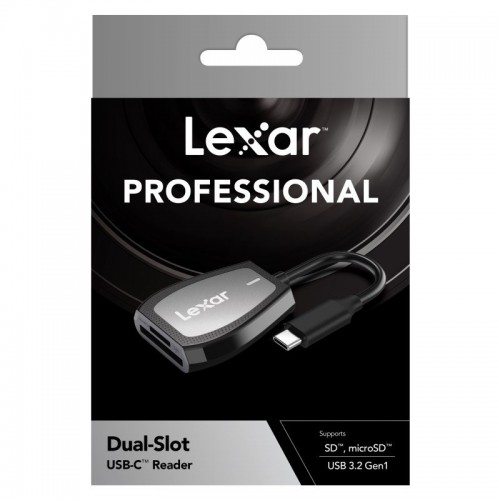 Lexar Pro USB-C dviejų lizdų skaitytuvas Kortelių skaitytuvai Lexar