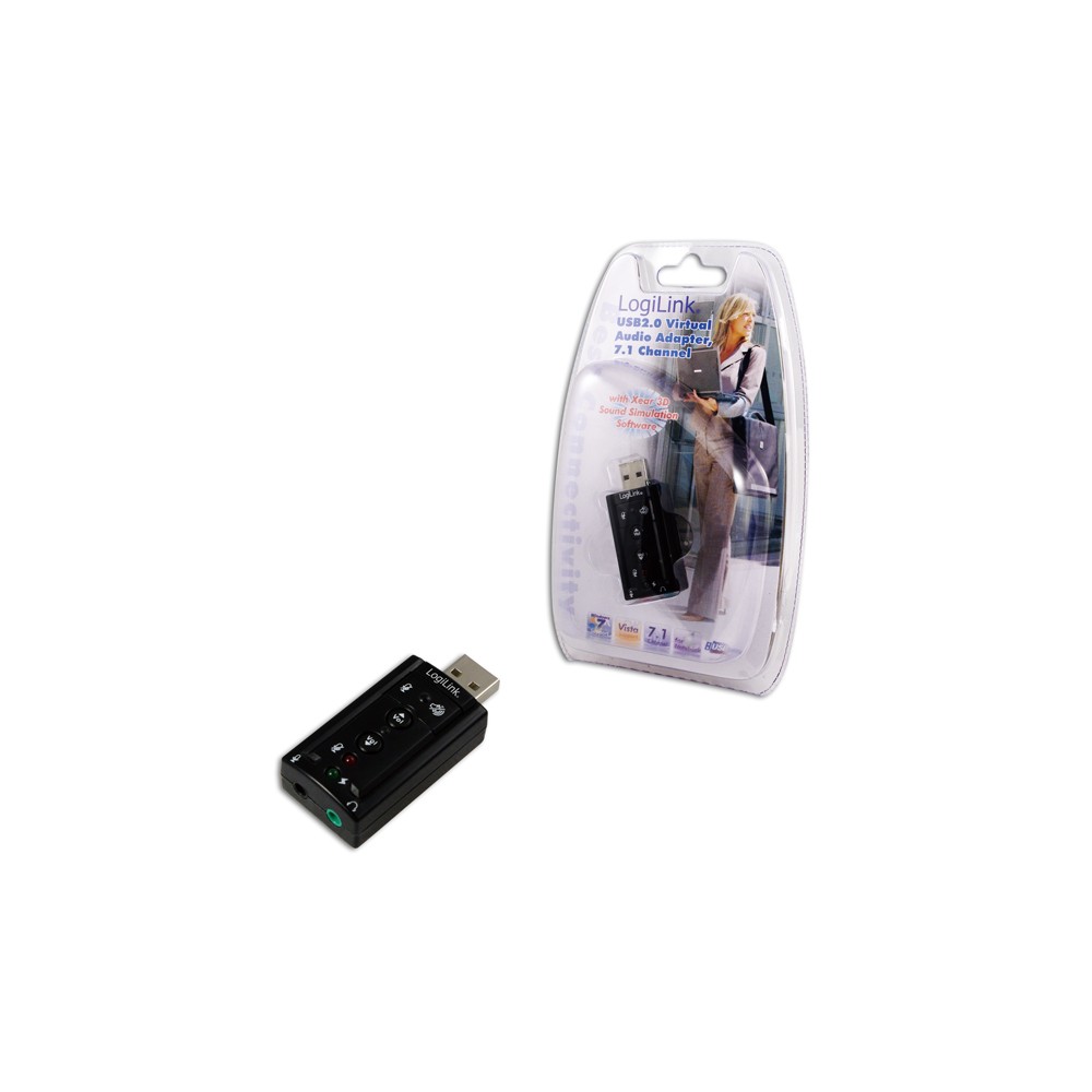 Logilink USB garso adapteris, 7.1 garso efektas USB laidai Logilink