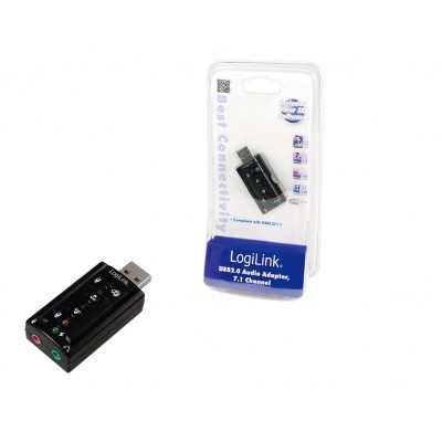 Logilink USB garso adapteris, 7.1 garso efektas USB laidai Logilink