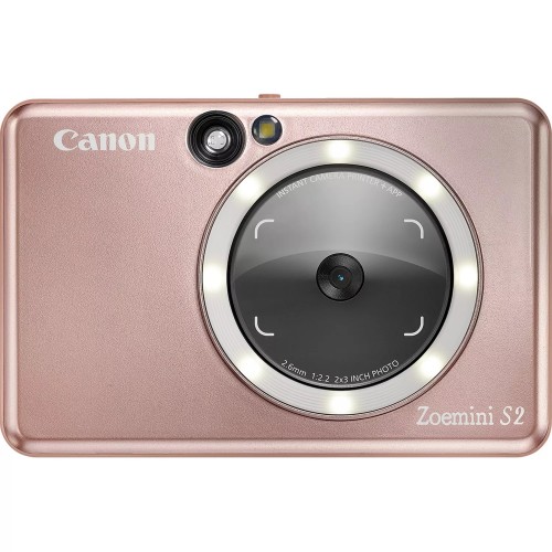 Canon Zoemini S2“ momentinis fotoaparatas, rožinis auksinis Fotoaparatai Canon