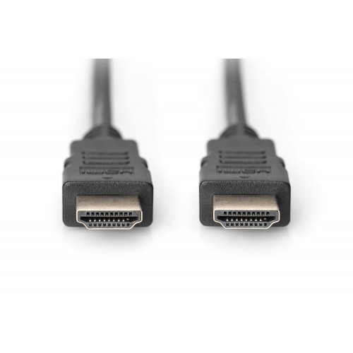 Digitus didelės spartos HDMI kabelis su Ethernet AK-330114-030-S juodas, HDMI į HDMI, 3 m