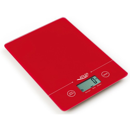 Adler virtuvės svarstyklės AD 3138 Maksimalus svoris (talpa) 5 kg, gradacija 1 g, raudona