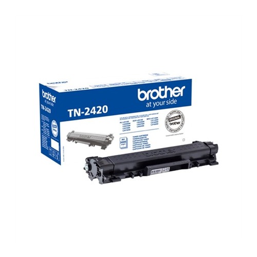 Brother TN-2420 dažų kasetė, juoda Spausdintuvų reikmenys Brother