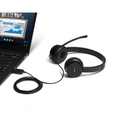 Lenovo 100“ USB stereofoninis mikrofonas, USB 2.0 A tipo Ausinės ir ausinukai Lenovo