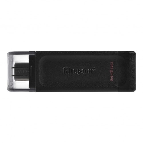 Kingston DataTraveler 70 64 GB, USB-C, juoda Išoriniai kietieji diskai Kingston