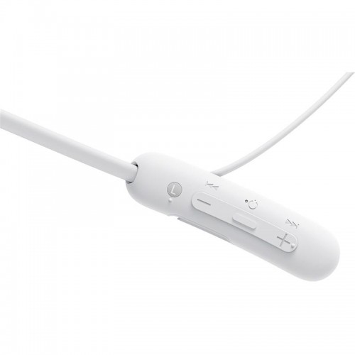 Sony belaidės ausinės WI-SP510 į ausis, kaklo juosta, mikrofonas, balta Ausinės ir ausinukai