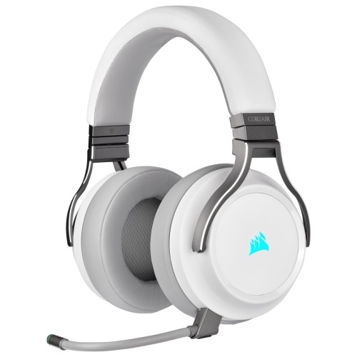 Corsair High-Fidelity“ žaidimų ausinės VIRTUOSO RGB WIRELESS Integruotas mikrofonas, baltas, už