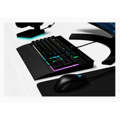 Corsair K55 RGB PRO žaidimų klaviatūra, RGB LED lemputė, NA, laidinė, juoda Klaviatūros Corsair