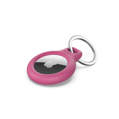 Belkin saugus laikiklis su raktų pakabuku AirTag Pink Aksesuarai Belkin