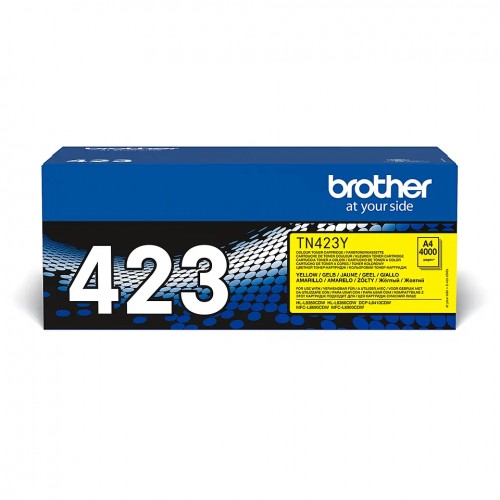 Brother TN-423Y dažų kasetė, geltona Spausdintuvų reikmenys Brother