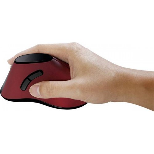 Logilink ergonominė vertikali pelė ID0159 belaidė, raudona Kompiuterinės pelės Logilink