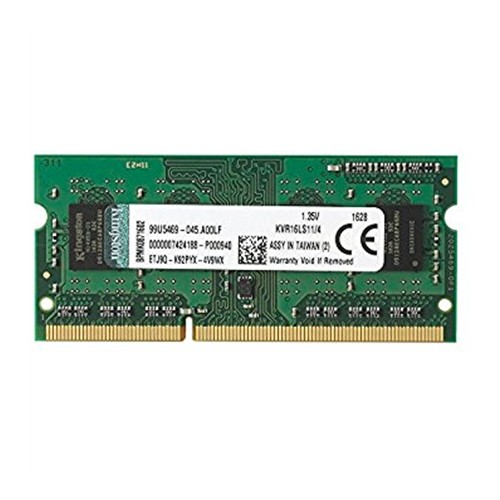 Kingston 4 GB, DDR3, 1600 MHz, Nešiojamasis kompiuteris, Registruotas Nr., ECC Nr Vidinė