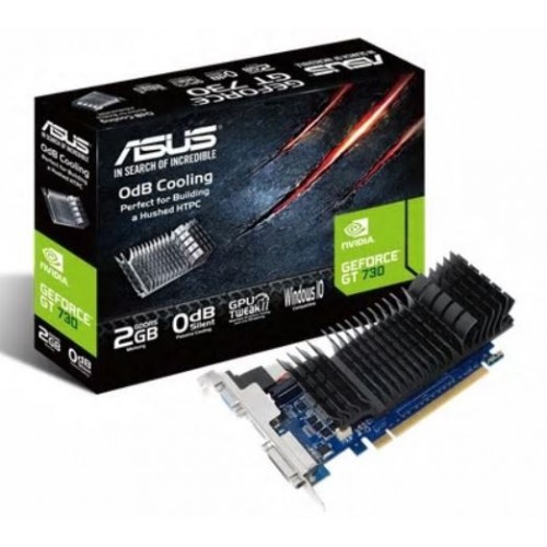 Asus GF GT730-SL-2GD5-BRK NVIDIA, 2 GB, GeForce GT 730, GDDR5, Atminties takto dažnis 5010 MHz