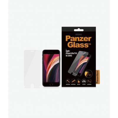 PanzerGlass ekrano apsauginė plėvelė, iPhone 6/6s/7/8/SE (2020), stiklas, skaidrus krištolas