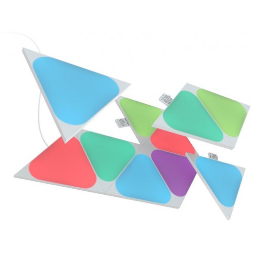 Nanoleaf Shapes Triangles“ mini išplėtimo paketas (10 plokščių) Išmanieji namai Nanoleaf