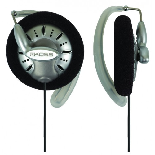 Koss ausinės KSC75 į ausį įdedamos/kabliukas, 3,5 mm, sidabrinės, Ausinės ir ausinukai Koss