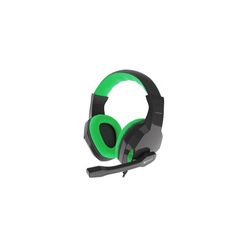 Genesis žaidimų ausinės, 3,5 mm, ARGON 100, žalia/juoda, įmontuotas mikrofonas Ausinės ir