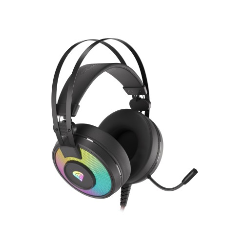 Genesis žaidimų ausinės „Neon 600“ įmontuotas mikrofonas, juodas, galvos juosta / 