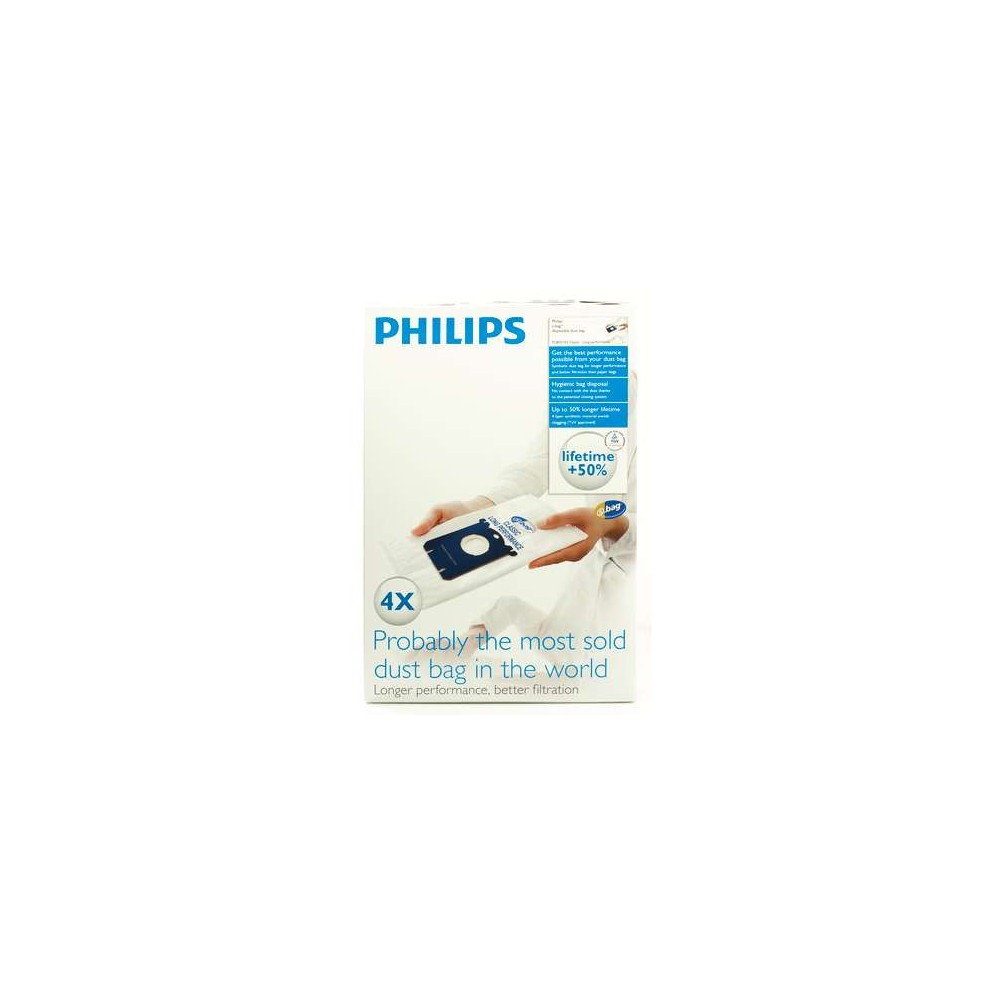 Philips vienkartinis dulkių maišelis FC8021/03 dulkių maišelis 4 vnt., AirStar: FC8220 - FC8229