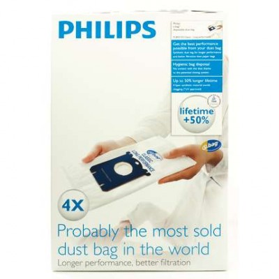 Philips vienkartinis dulkių maišelis FC8021/03 dulkių maišelis 4 vnt., AirStar: FC8220 - FC8229