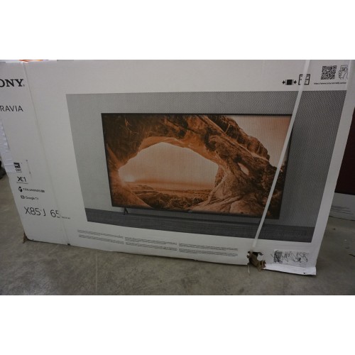 IŠPARDAVIMAS. Sony KD65X85J 65 colių (164 cm) 4K Ultra HD išmanusis Google LED televizorius