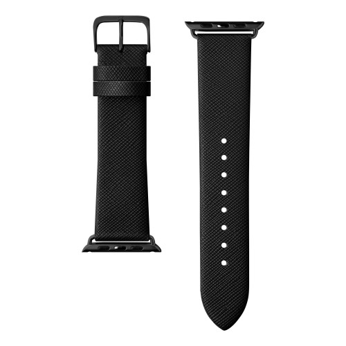 LAUT PRESTIGE, laikrodžio dirželis, skirtas Apple Watch, 42/44 mm, juodas, natūralios odos