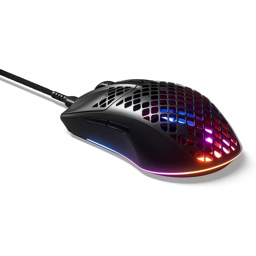SteelSeries žaidimų pelė Aerox 3, optinė, RGB LED lemputė, juoda Kompiuterinės pelės SteelSeries
