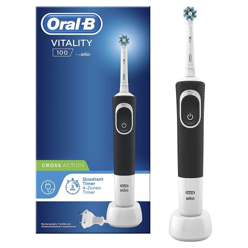Oral-B "CrossAction" elektrinis dantų šepetėlis "Vitality D100", įkraunamas, skirtas