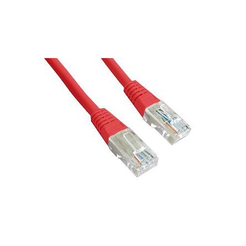 Cablexpert PP12-0.5M/R 0,5 m, raudona Interneto laidai ir priedai Cablexpert
