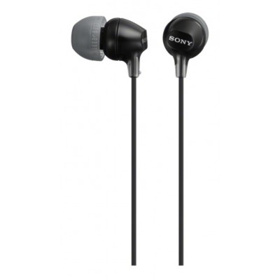 Sony EX serijos MDR-EX15LP ausinės, juodos spalvos Ausinės ir ausinukai Sony
