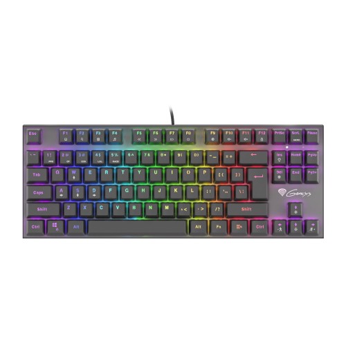 Genesis THOR 300 TKL RGB žaidimų klaviatūra, RGB LED apšvietimas, JAV, juoda, laidinė