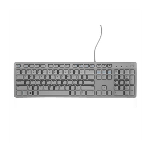 Dell KB216“ klaviatūra, laidinis, klaviatūros išdėstymas EN, pilka, anglų, skaičių