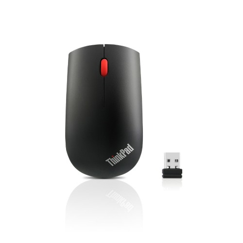 Lenovo ThinkPad Essential Mouse Wireless, Juoda, Belaidis ryšys, Optinis, Ne, Taip